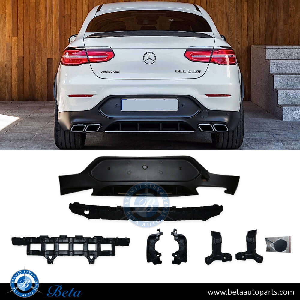 Rear Diffuser AMG GLC63 for Normal AMG for Mercedes GLC-Class Coupe W253 2016-2019 models, Part Number 2538856702 Rear Diffuser AMG GLC63 for Normal AMG for Mercedes GLC-Class Coupe W253 2016-2019 models, Part Number 2538856702